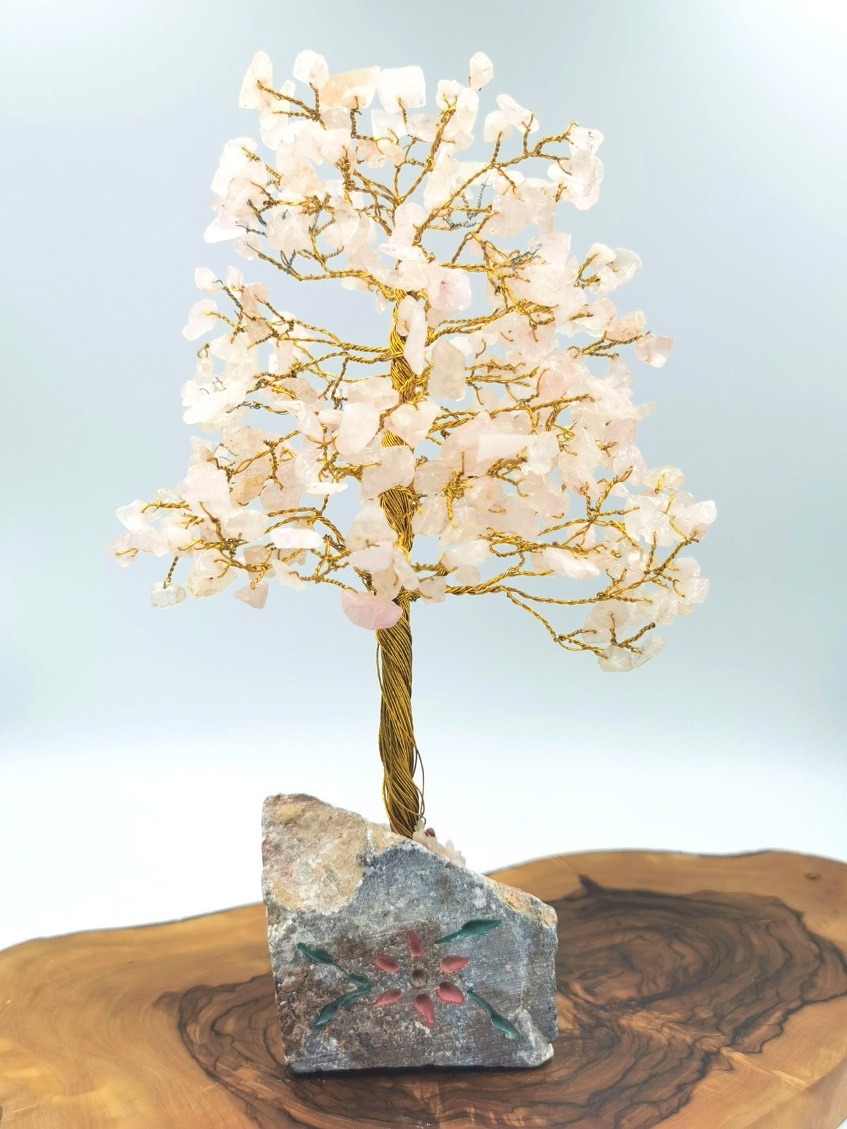 Large Gemstone Trees with Stone Base