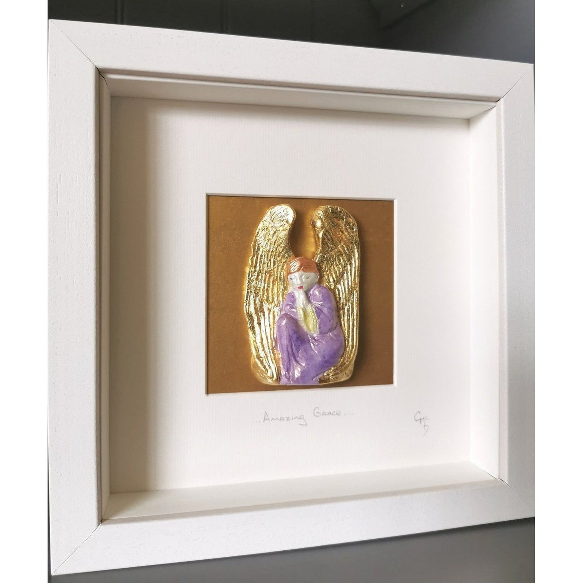 'Amazing Grace' - Guardian Angel/Clay Wall Art