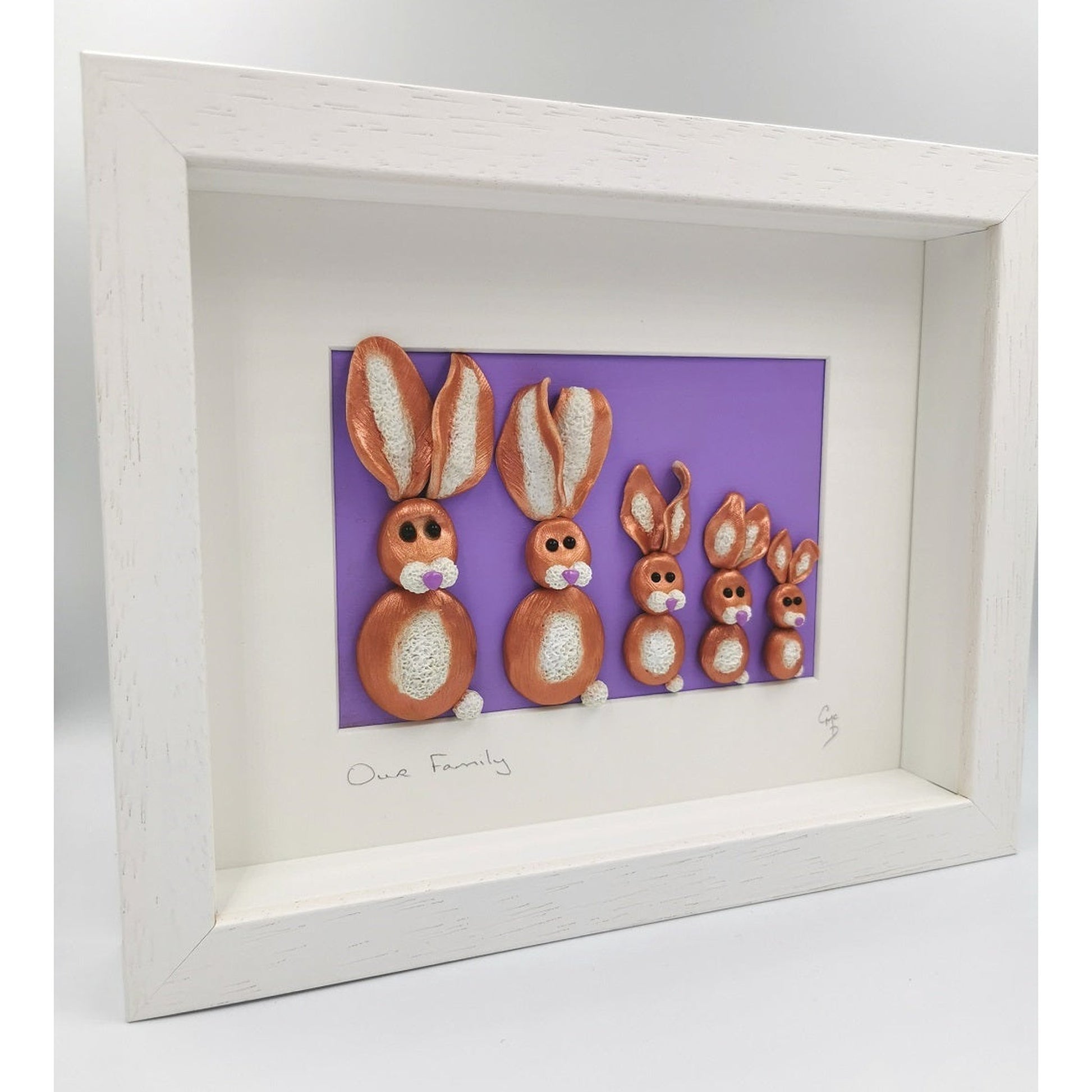 'Our Family' - Bunny Family Portrait/Personalised Gift