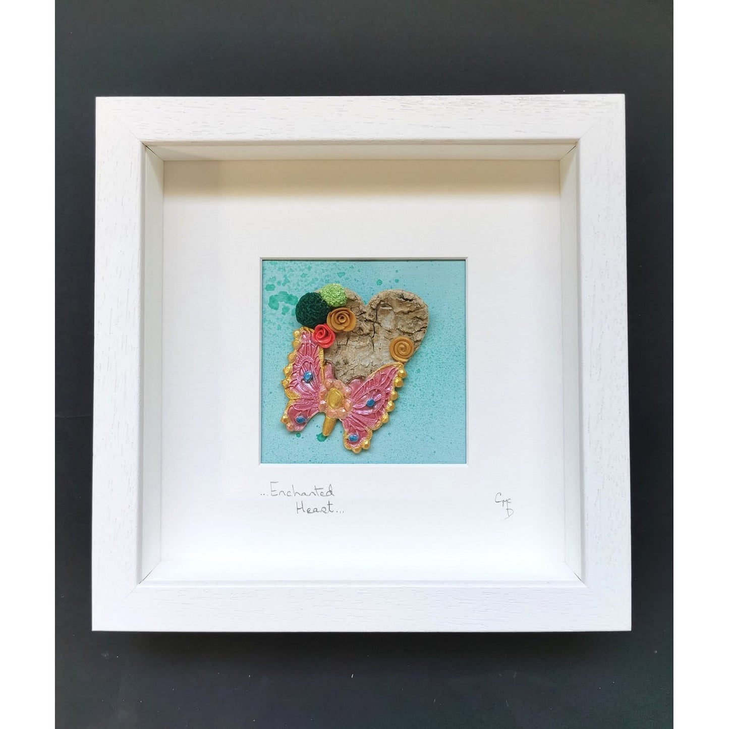 'Enchanted Heart' - Mixed Media Wall Art