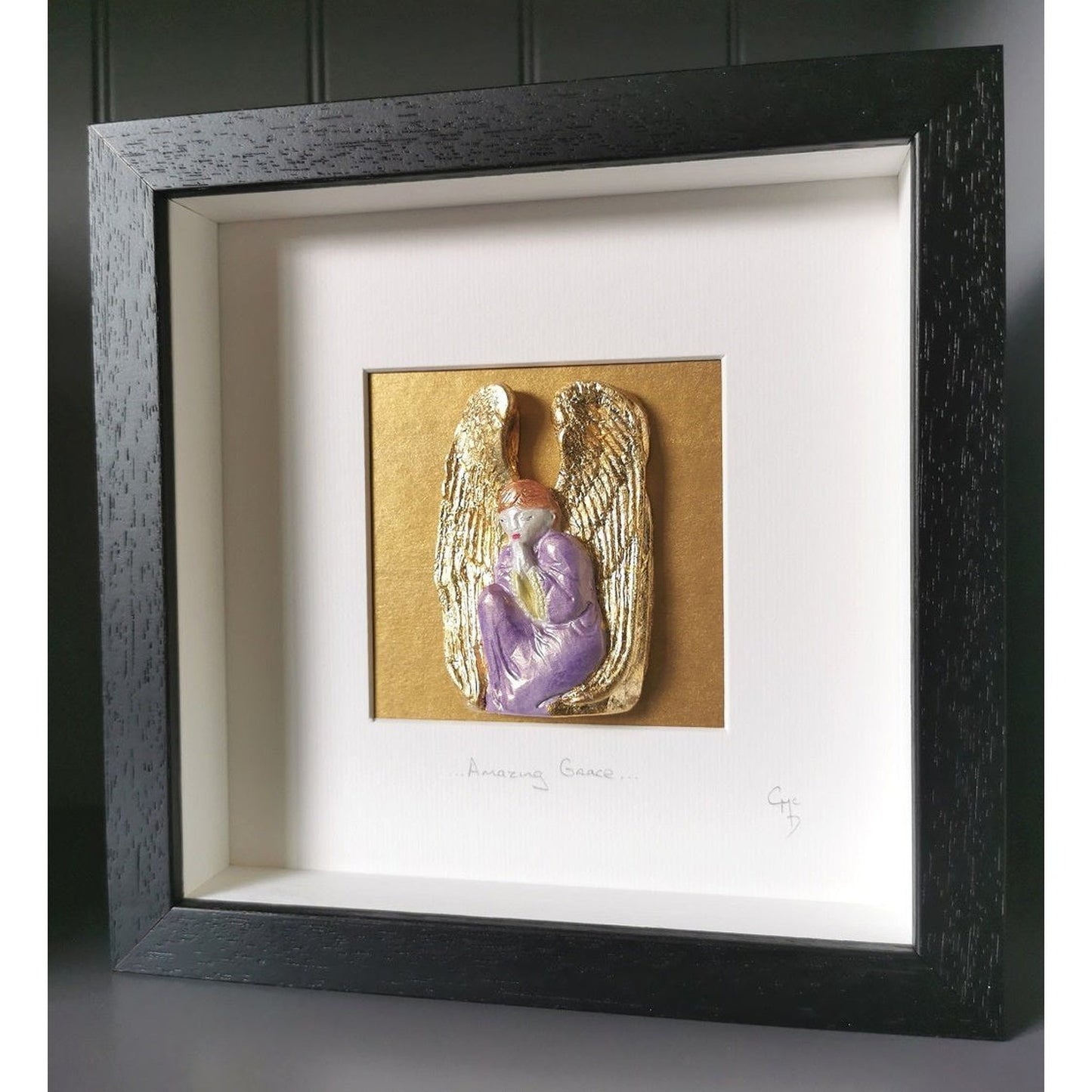 'Amazing Grace' - Guardian Angel/Clay Wall Art