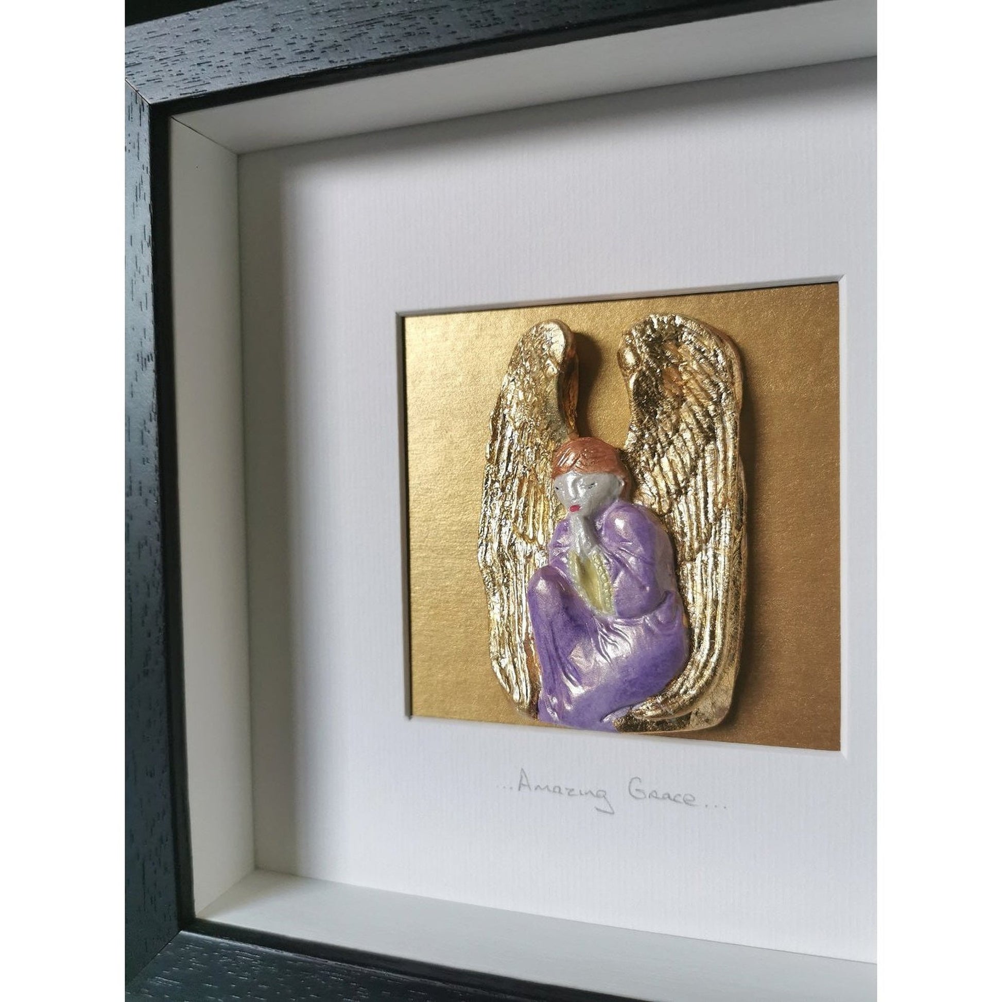 'Amazing Grace' - Guardian Angel/Clay Wall Art