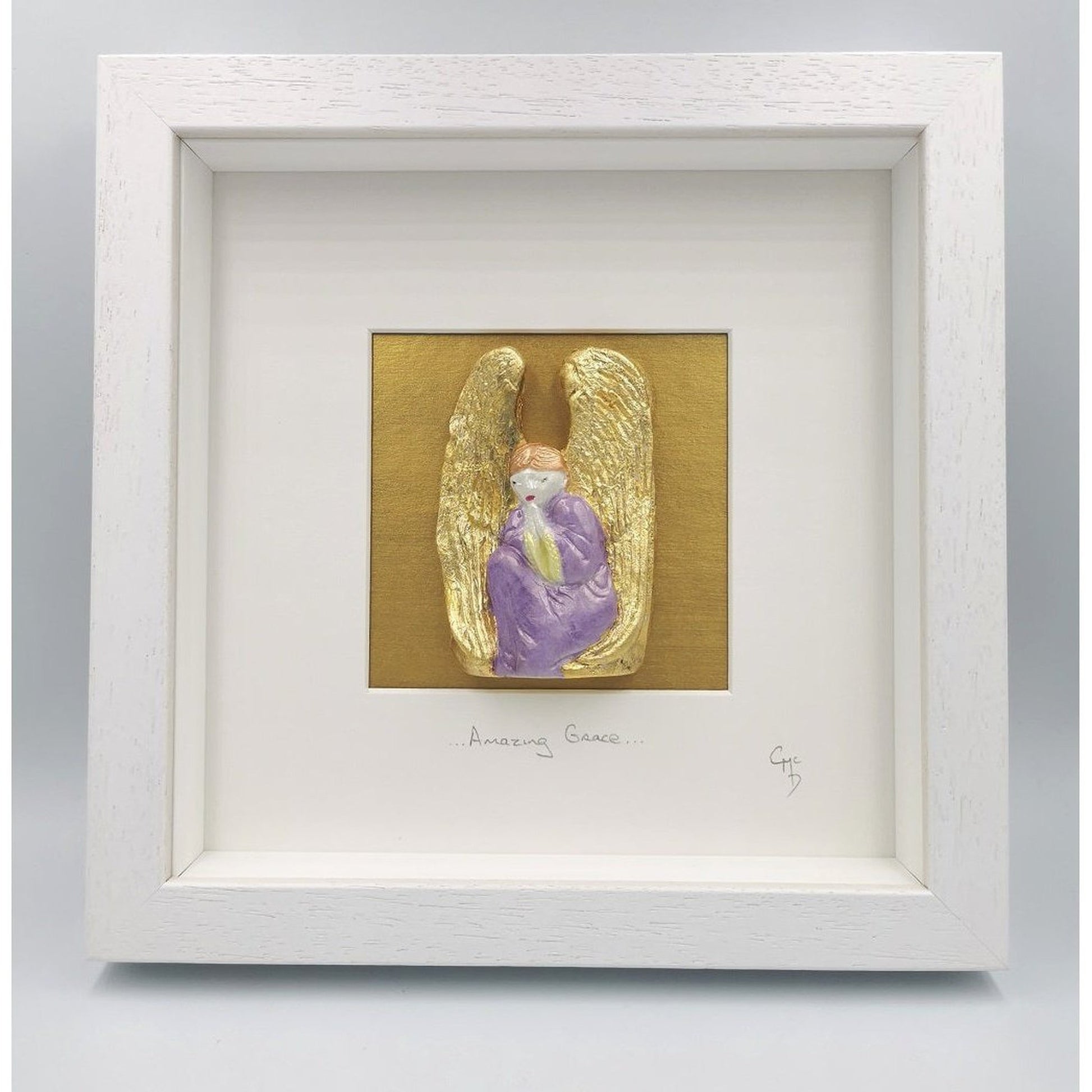 'Amazing Grace' - Guardian Angel/Clay Wall Art