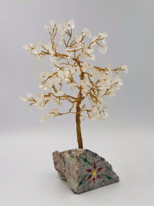 Medium Gemstone Tree's with Stone Base