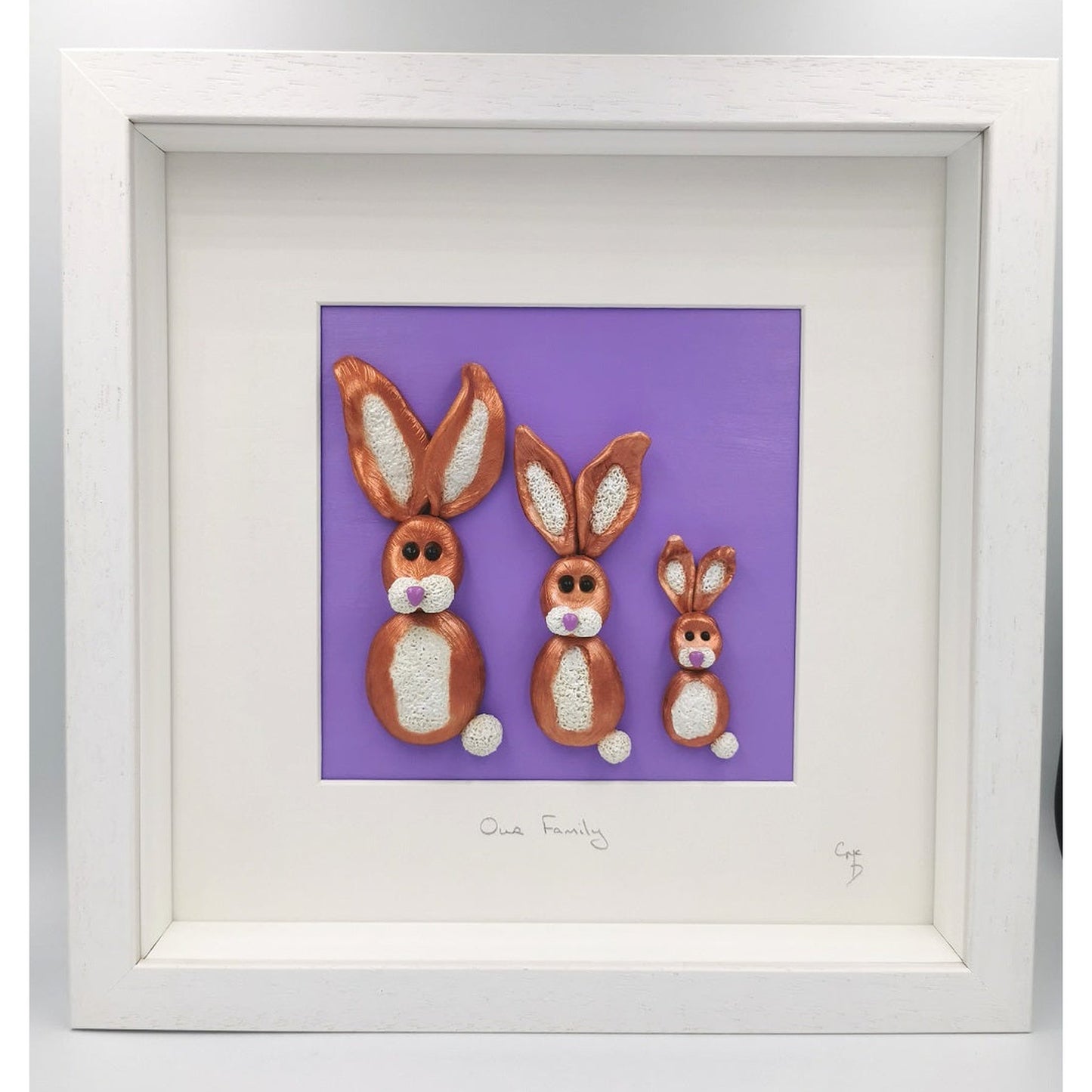 'Our Family' - Bunny Family Portrait/Personalised Gift