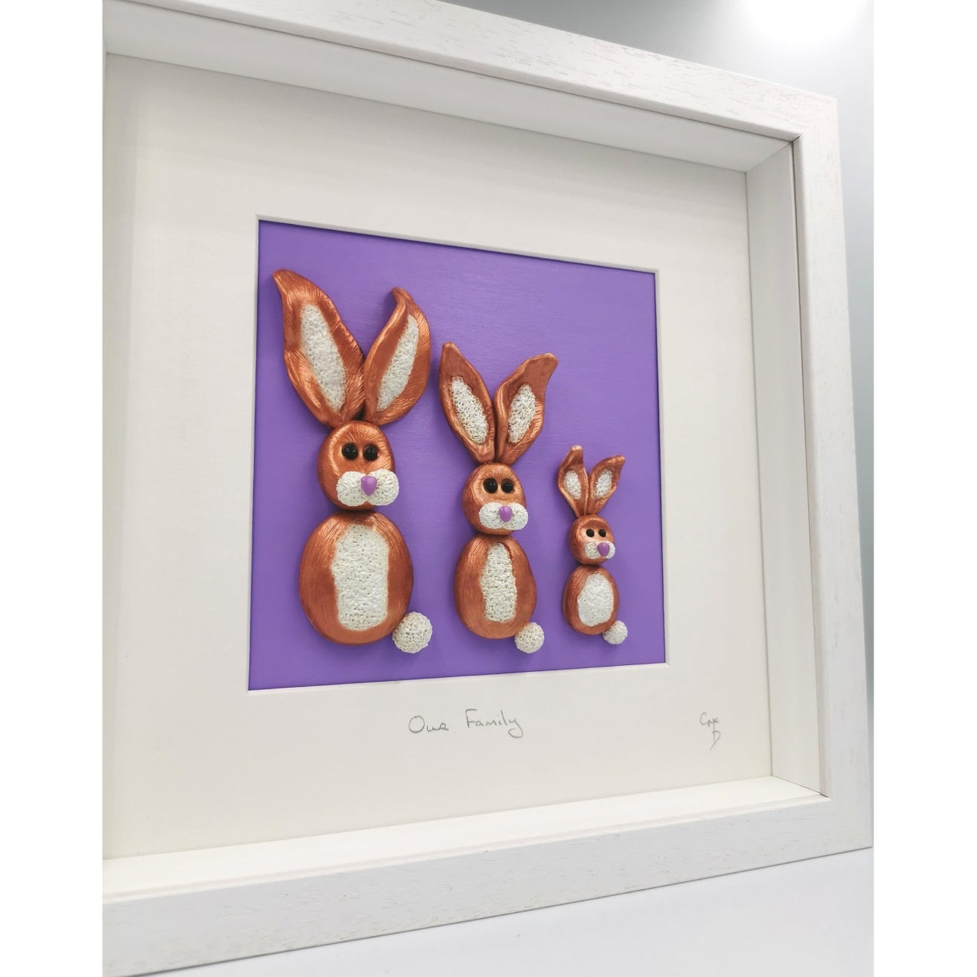 'Our Family' - Bunny Family Portrait/Personalised Gift