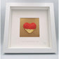 'Love loves to love love'- Clay Heart Wall Art -Love/Anniversary Gift