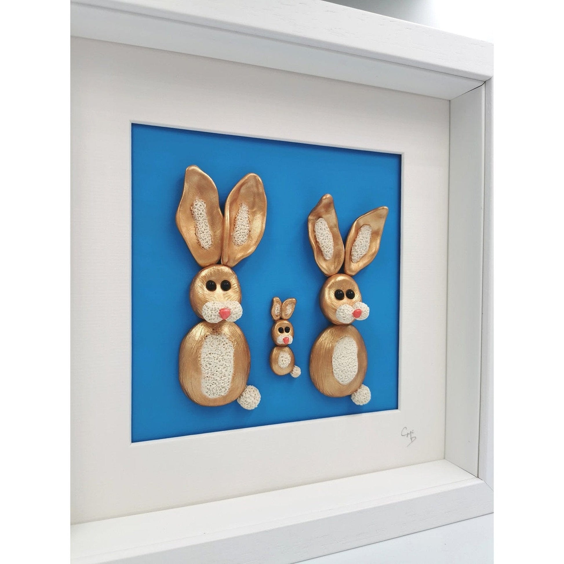 'Welcome Little One' - Bunny Family - New arrival/Personalised Gift